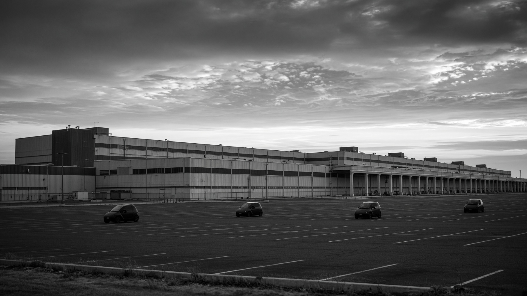 Gigafactory Texas under a wide evening sky.