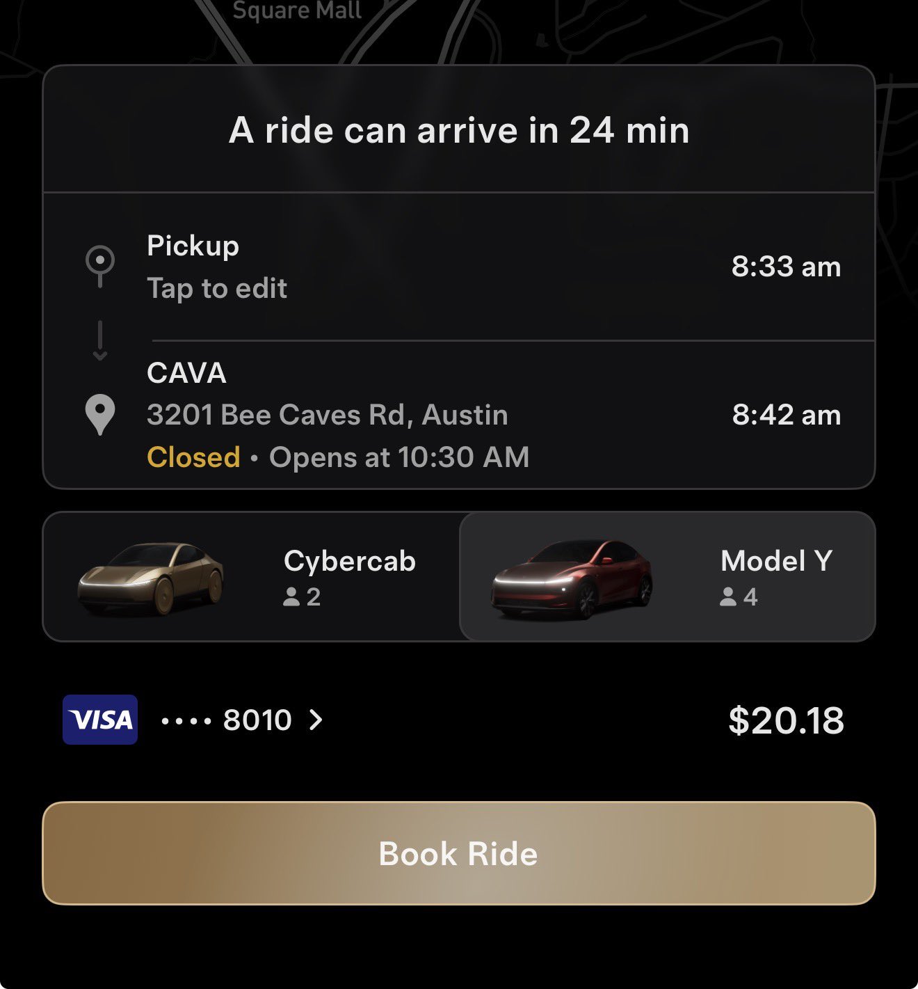Screenshot via @RobotaxiRadar / X