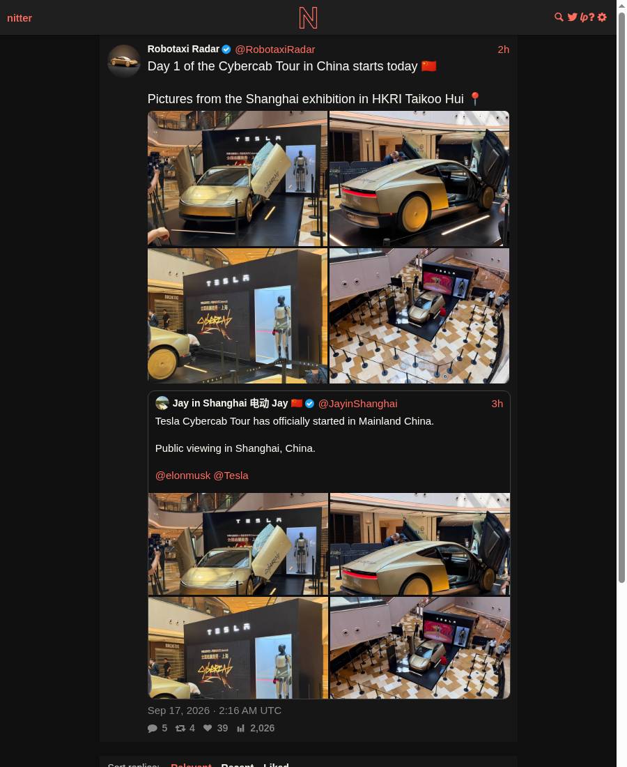 Source on X - @RobotaxiRadar