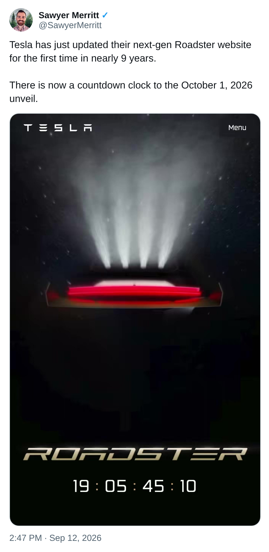 Source on X — @SawyerMerritt